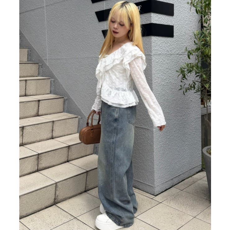 キラキラワイドデニム | NICE CLAUP / OLIVE des OLIVE　OUTLET | 詳細画像17 