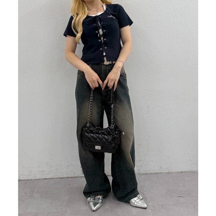 キラキラワイドデニム | NICE CLAUP / OLIVE des OLIVE　OUTLET | 詳細画像19 