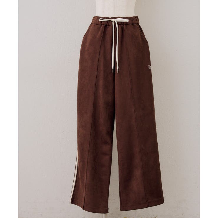 ブラウン | 【セットアップ対応可】スエードサイドラインパンツ | NICE CLAUP / OLIVE des OLIVE　OUTLET