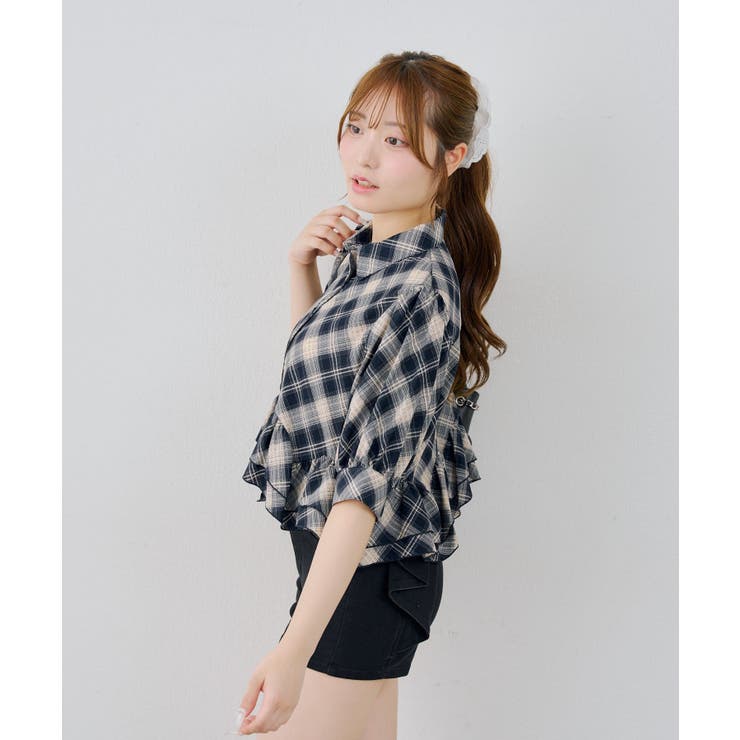 裾フリルペプラムブラウス | NICE CLAUP / OLIVE des OLIVE　OUTLET | 詳細画像8 