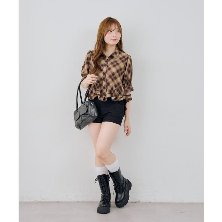 裾フリルペプラムブラウス | NICE CLAUP / OLIVE des OLIVE　OUTLET | 詳細画像19 
