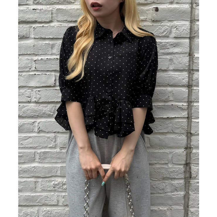 裾フリルペプラムブラウス | NICE CLAUP / OLIVE des OLIVE　OUTLET | 詳細画像28 