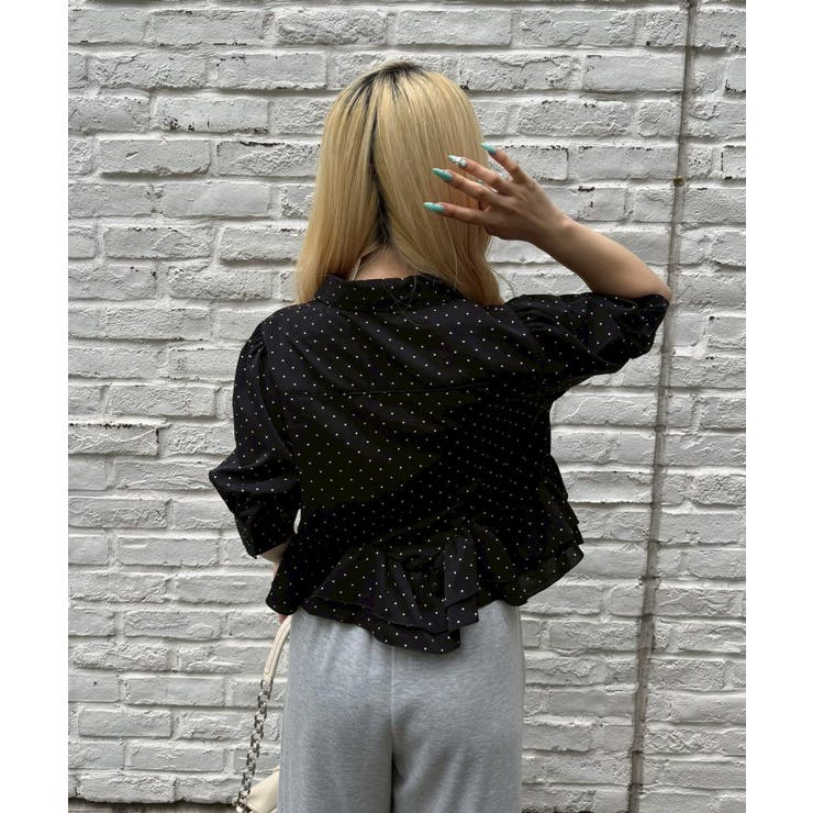 裾フリルペプラムブラウス | NICE CLAUP / OLIVE des OLIVE　OUTLET | 詳細画像31 