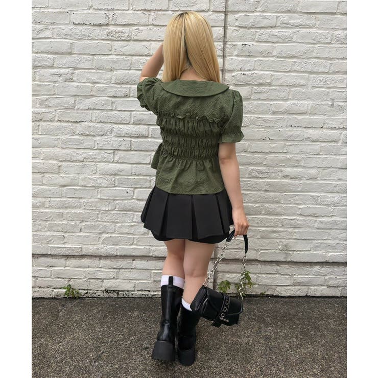 シャーリング前ボタンブラウス | NICE CLAUP / OLIVE des OLIVE　OUTLET | 詳細画像23 
