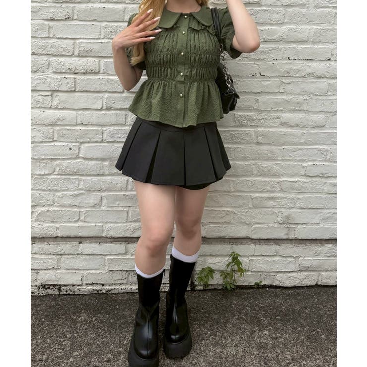 シャーリング前ボタンブラウス | NICE CLAUP / OLIVE des OLIVE　OUTLET | 詳細画像25 