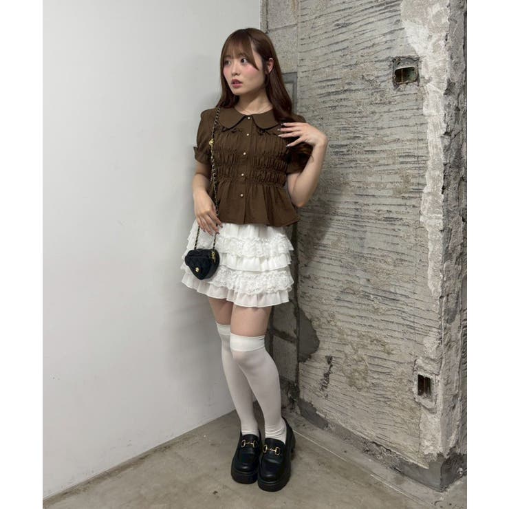 シャーリング前ボタンブラウス | NICE CLAUP / OLIVE des OLIVE　OUTLET | 詳細画像50 