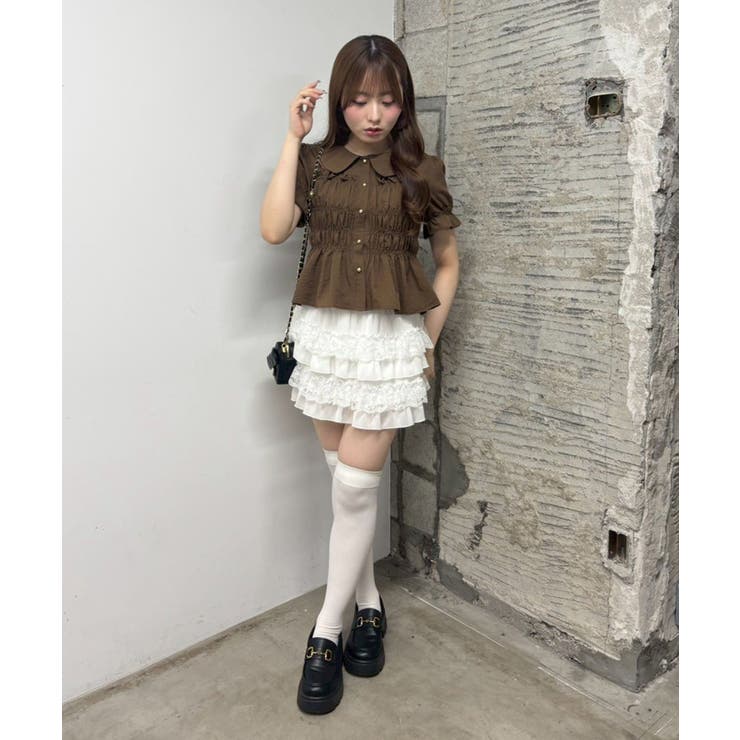 シャーリング前ボタンブラウス | NICE CLAUP / OLIVE des OLIVE　OUTLET | 詳細画像51 