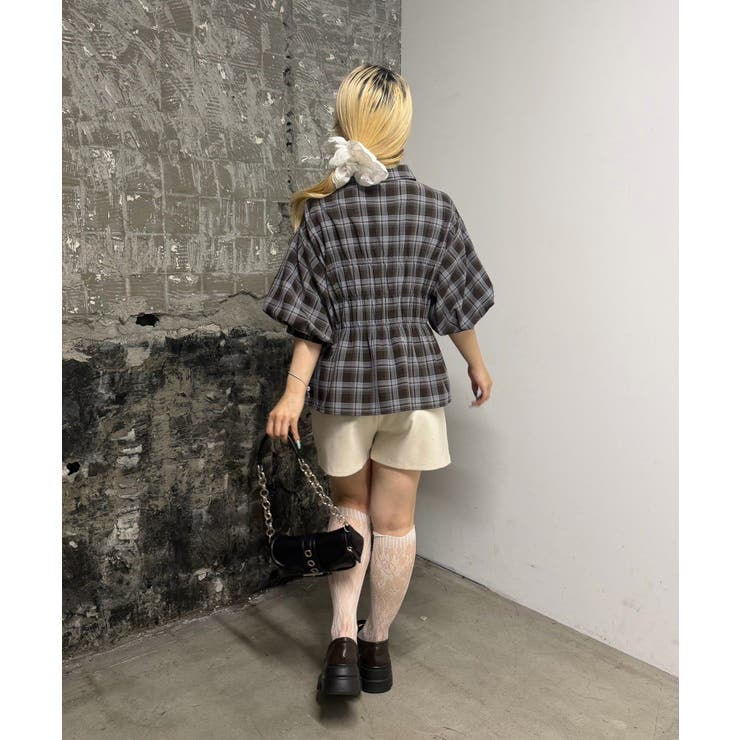 シャーリングパフスリーブブラウス | NICE CLAUP / OLIVE des OLIVE　OUTLET | 詳細画像6 