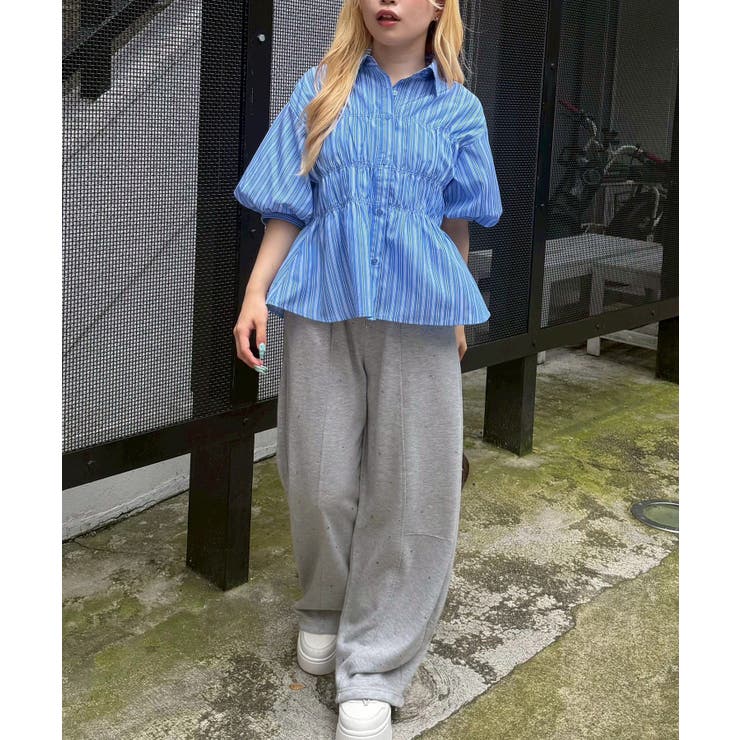 シャーリングパフスリーブブラウス | NICE CLAUP / OLIVE des OLIVE　OUTLET | 詳細画像27 