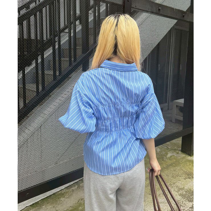 シャーリングパフスリーブブラウス | NICE CLAUP / OLIVE des OLIVE　OUTLET | 詳細画像33 