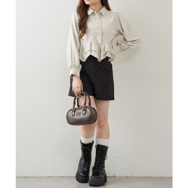 裾フリルブラウス長袖 | NICE CLAUP / OLIVE des OLIVE　OUTLET | 詳細画像5 