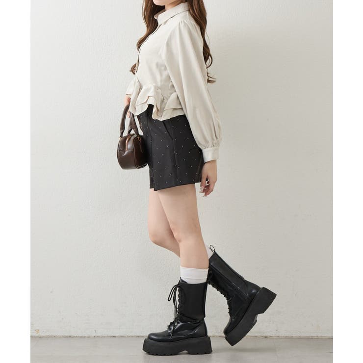 裾フリルブラウス長袖 | NICE CLAUP / OLIVE des OLIVE　OUTLET | 詳細画像6 