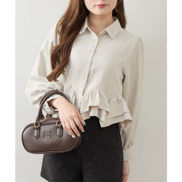 裾フリルブラウス長袖 | NICE CLAUP / OLIVE des OLIVE　OUTLET | 詳細画像8 