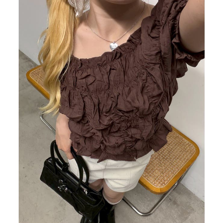 シャーリングブラウス | NICE CLAUP / OLIVE des OLIVE　OUTLET | 詳細画像34 