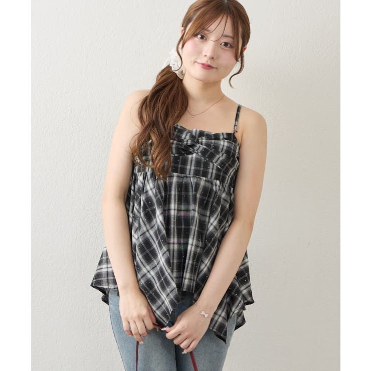 キラキラチェックキャミチュニック | NICE CLAUP / OLIVE des OLIVE　OUTLET | 詳細画像11 