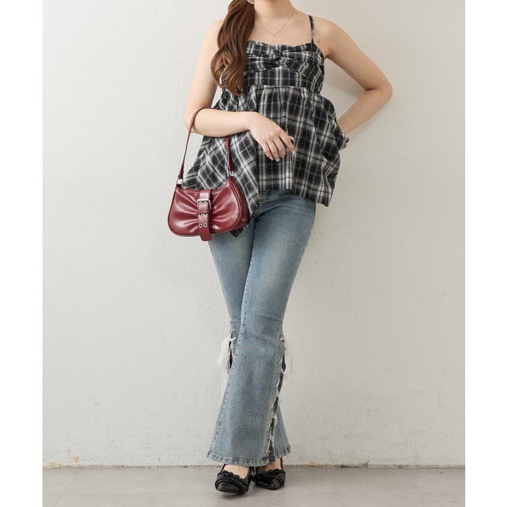 キラキラチェックキャミチュニック | NICE CLAUP / OLIVE des OLIVE　OUTLET | 詳細画像14 
