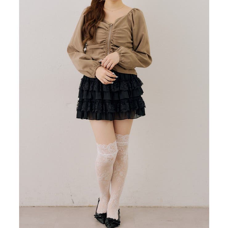 アソートダブルジップシャツ | NICE CLAUP / OLIVE des OLIVE　OUTLET | 詳細画像3 