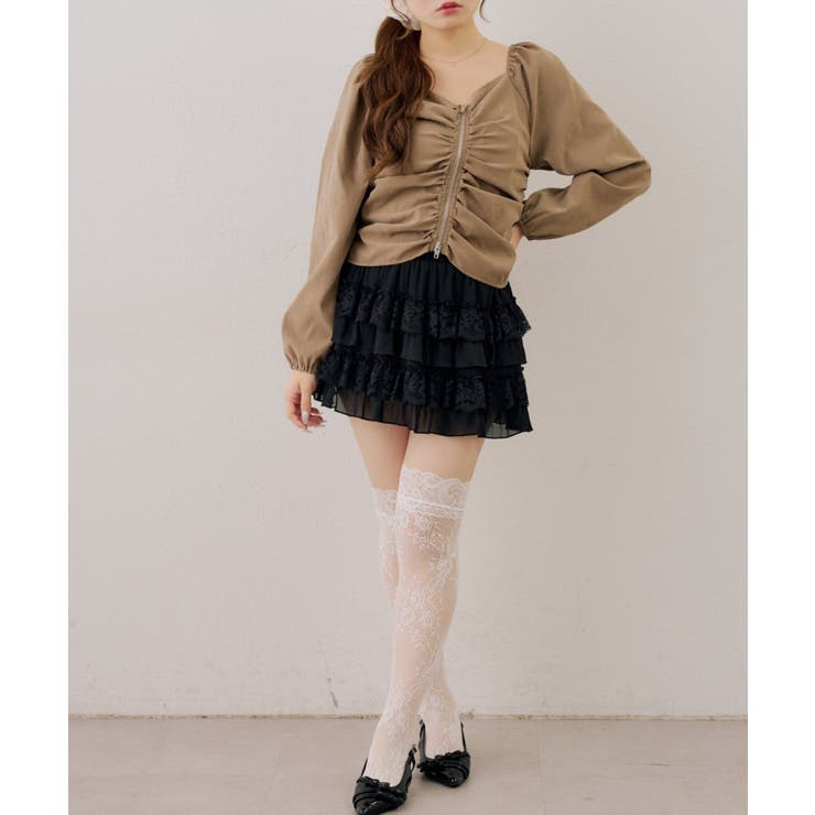 アソートダブルジップシャツ | NICE CLAUP / OLIVE des OLIVE　OUTLET | 詳細画像4 