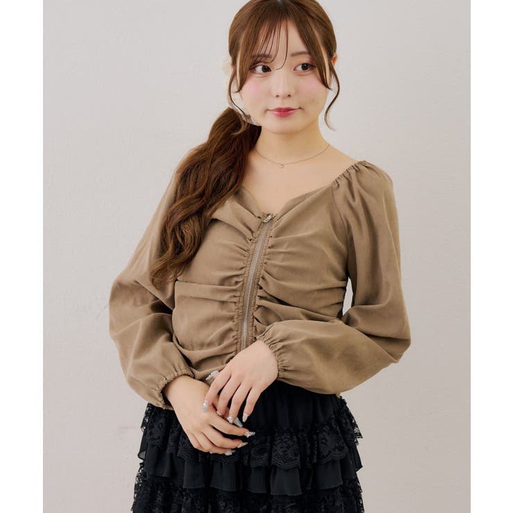 アソートダブルジップシャツ | NICE CLAUP / OLIVE des OLIVE　OUTLET | 詳細画像8 