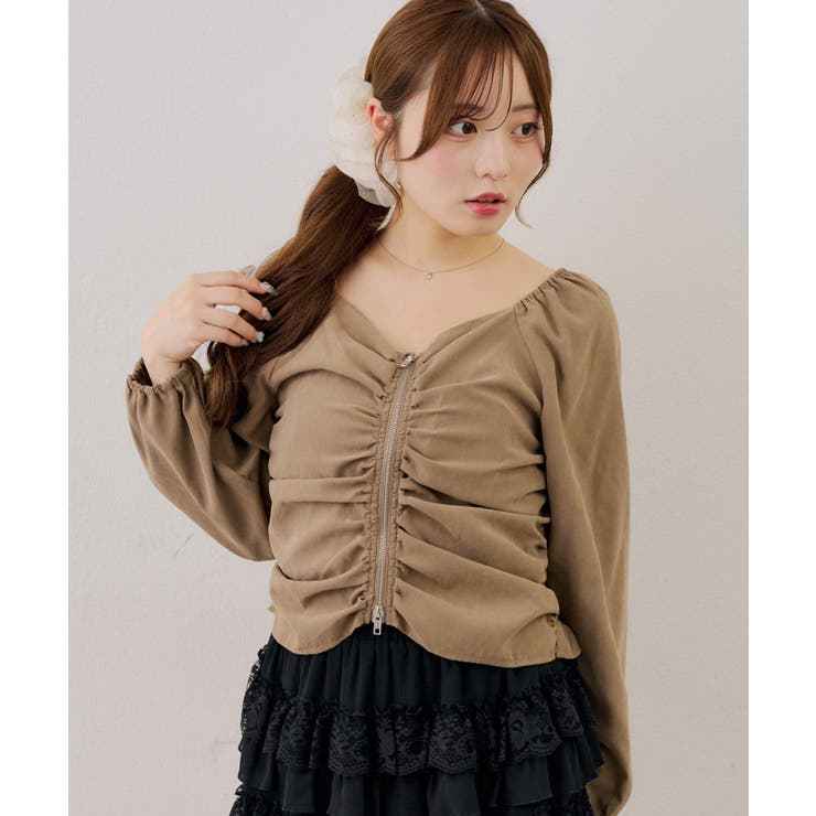 アソートダブルジップシャツ | NICE CLAUP / OLIVE des OLIVE　OUTLET | 詳細画像9 
