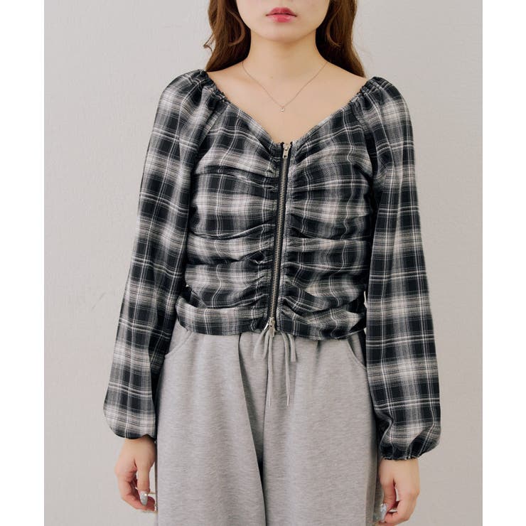 アソートダブルジップシャツ | NICE CLAUP / OLIVE des OLIVE　OUTLET | 詳細画像13 