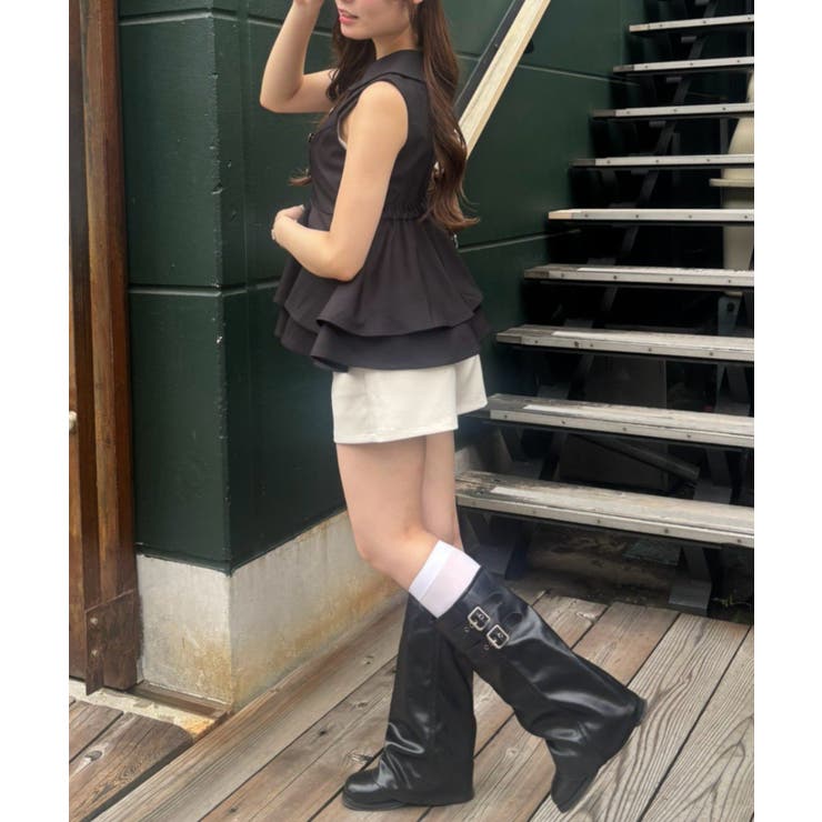 金ボタンノースリブラウス | NICE CLAUP / OLIVE des OLIVE　OUTLET | 詳細画像5 