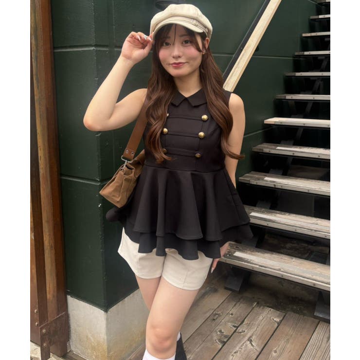 金ボタンノースリブラウス | NICE CLAUP / OLIVE des OLIVE　OUTLET | 詳細画像6 