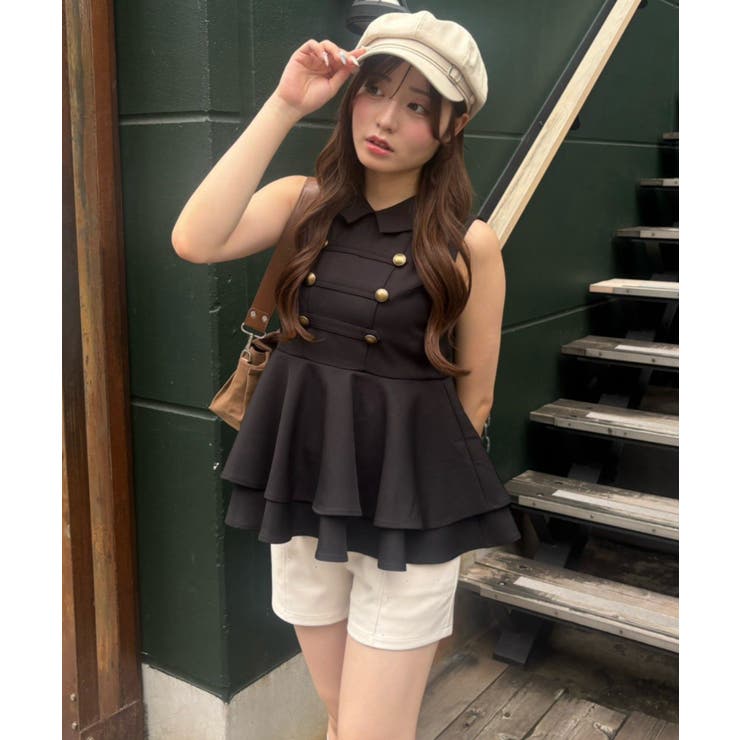 金ボタンノースリブラウス | NICE CLAUP / OLIVE des OLIVE　OUTLET | 詳細画像8 