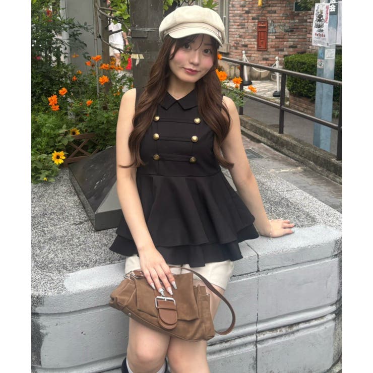 金ボタンノースリブラウス | NICE CLAUP / OLIVE des OLIVE　OUTLET | 詳細画像14 