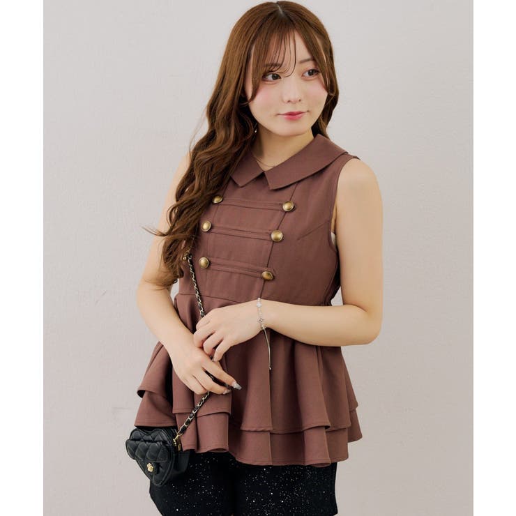 金ボタンノースリブラウス | NICE CLAUP / OLIVE des OLIVE　OUTLET | 詳細画像35 