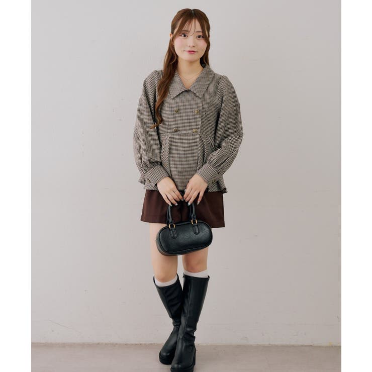 金ボタンペプラムブラウス | NICE CLAUP / OLIVE des OLIVE　OUTLET | 詳細画像3 