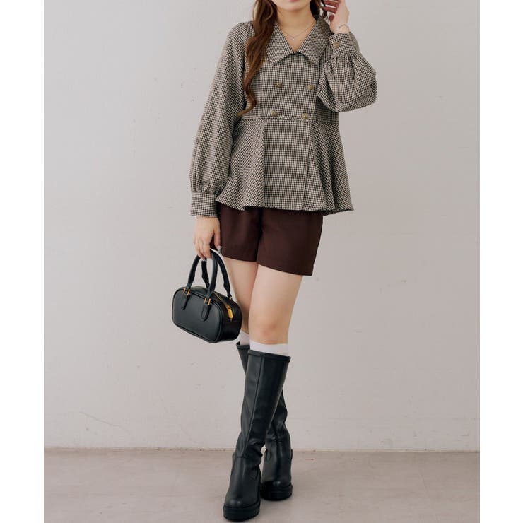 金ボタンペプラムブラウス | NICE CLAUP / OLIVE des OLIVE　OUTLET | 詳細画像6 
