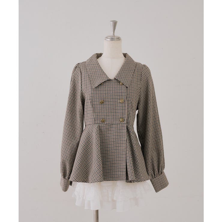 金ボタンペプラムブラウス | NICE CLAUP / OLIVE des OLIVE　OUTLET | 詳細画像14 