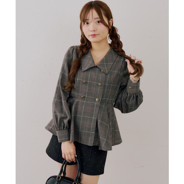 金ボタンペプラムブラウス | NICE CLAUP / OLIVE des OLIVE　OUTLET | 詳細画像29 