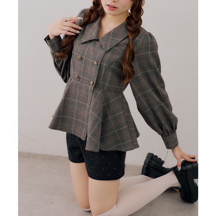 金ボタンペプラムブラウス | NICE CLAUP / OLIVE des OLIVE　OUTLET | 詳細画像33 