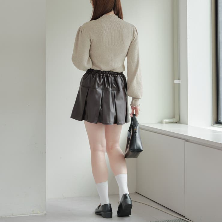 【6色展開】大人気リバイバル！配色メローパワショルリブニット | RMAF　NICE CLAUP / OLIVE des OLIVE | 詳細画像26 