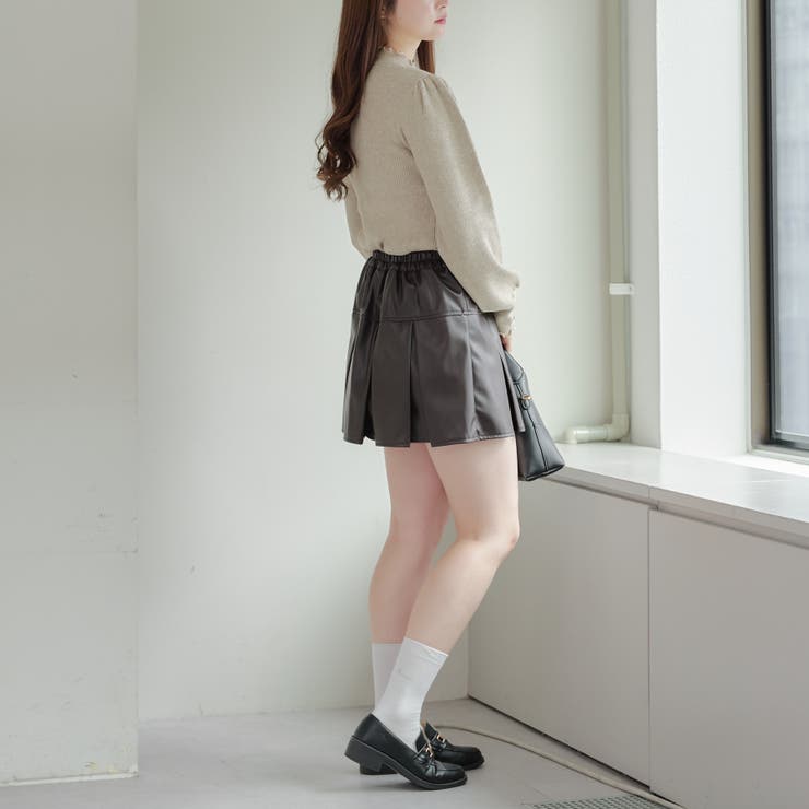 【6色展開】大人気リバイバル！配色メローパワショルリブニット | RMAF　NICE CLAUP / OLIVE des OLIVE | 詳細画像27 