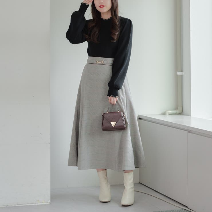 【6色展開】大人気リバイバル！配色メローパワショルリブニット | RMAF　NICE CLAUP / OLIVE des OLIVE | 詳細画像41 