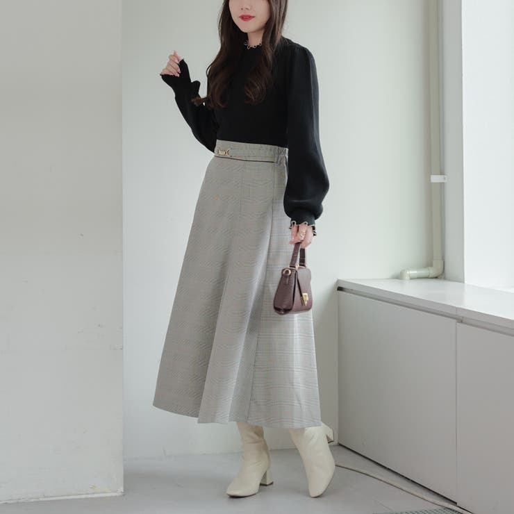 【6色展開】大人気リバイバル！配色メローパワショルリブニット | RMAF　NICE CLAUP / OLIVE des OLIVE | 詳細画像42 