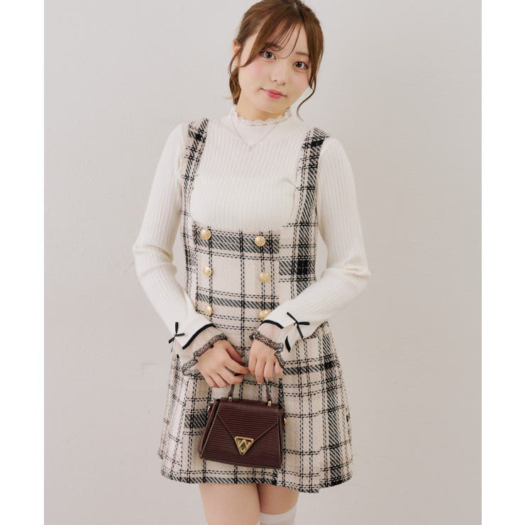 レース付リブプルオーバー | NICE CLAUP / OLIVE des OLIVE　OUTLET | 詳細画像5 