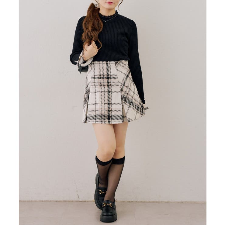 レース付リブプルオーバー | NICE CLAUP / OLIVE des OLIVE　OUTLET | 詳細画像11 