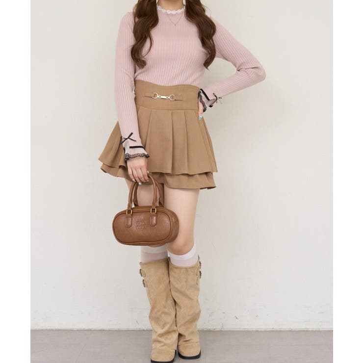 レース付リブプルオーバー | NICE CLAUP / OLIVE des OLIVE　OUTLET | 詳細画像20 