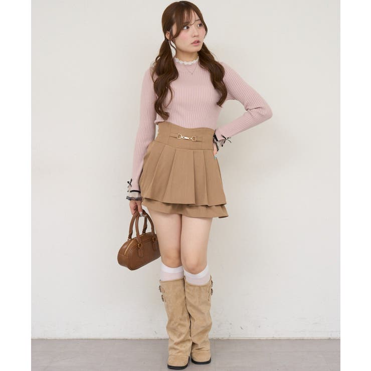 レース付リブプルオーバー | NICE CLAUP / OLIVE des OLIVE　OUTLET | 詳細画像21 