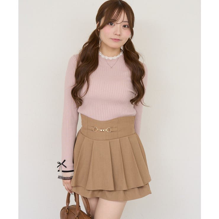 レース付リブプルオーバー | NICE CLAUP / OLIVE des OLIVE　OUTLET | 詳細画像26 
