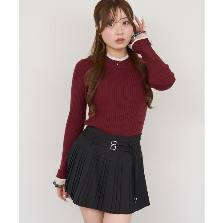 レース付リブプルオーバー | NICE CLAUP / OLIVE des OLIVE　OUTLET | 詳細画像36 