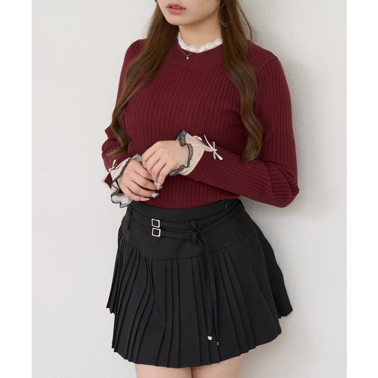 レース付リブプルオーバー | NICE CLAUP / OLIVE des OLIVE　OUTLET | 詳細画像37 