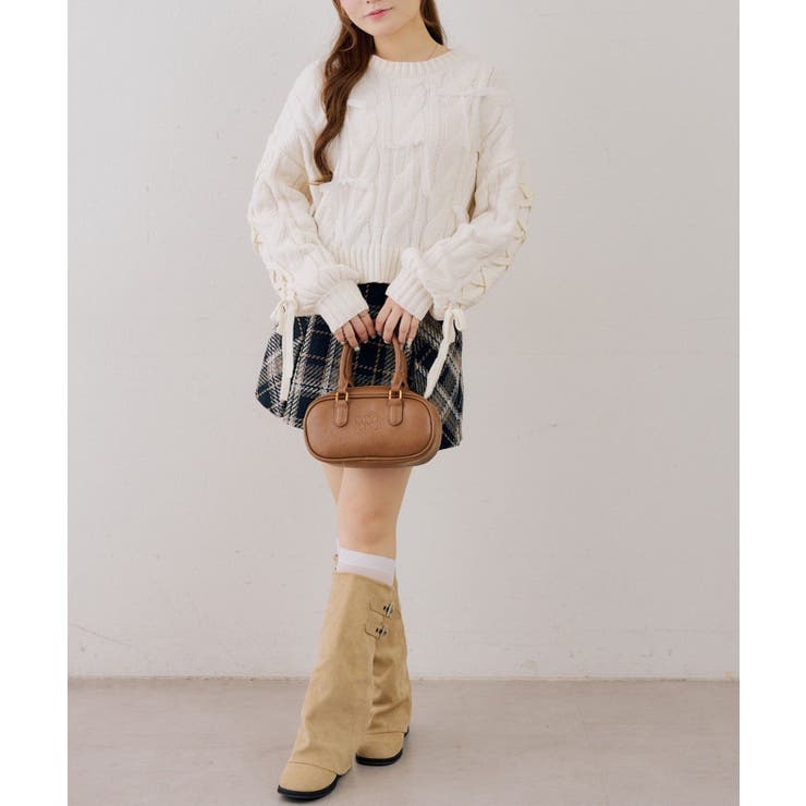 ベロアモールオーガンリボン付プルオーバー | NICE CLAUP / OLIVE des OLIVE　OUTLET | 詳細画像14 