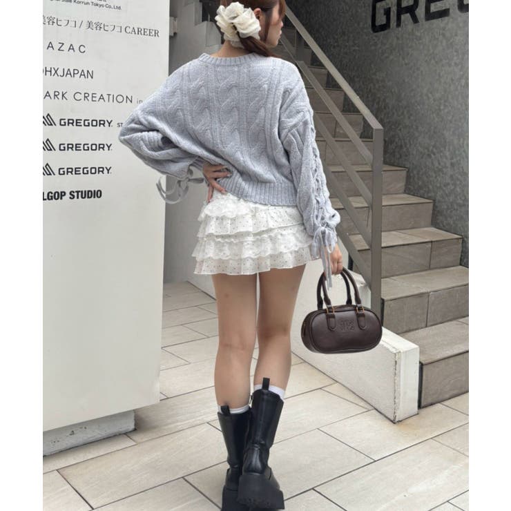 ベロアモールオーガンリボン付プルオーバー | NICE CLAUP / OLIVE des OLIVE　OUTLET | 詳細画像26 