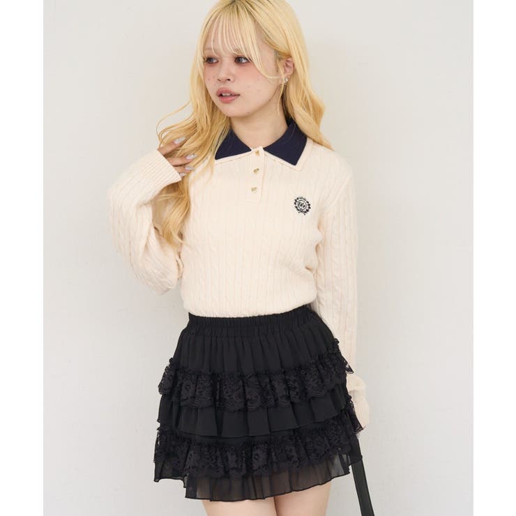 2枚衿ハート釦ポロ | NICE CLAUP / OLIVE des OLIVE　OUTLET | 詳細画像6 