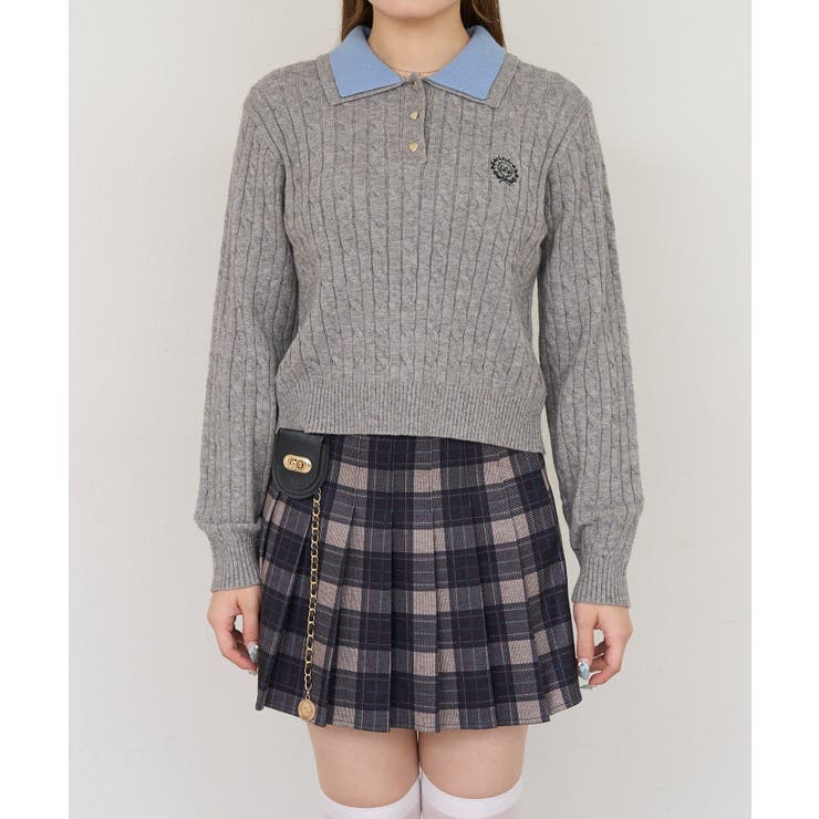 2枚衿ハート釦ポロ | NICE CLAUP / OLIVE des OLIVE　OUTLET | 詳細画像11 